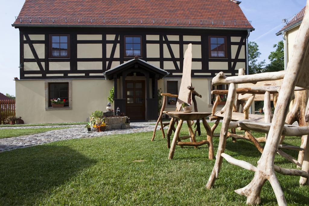 Pension Alte Schmiede Zabeltitz Ngoại thất bức ảnh